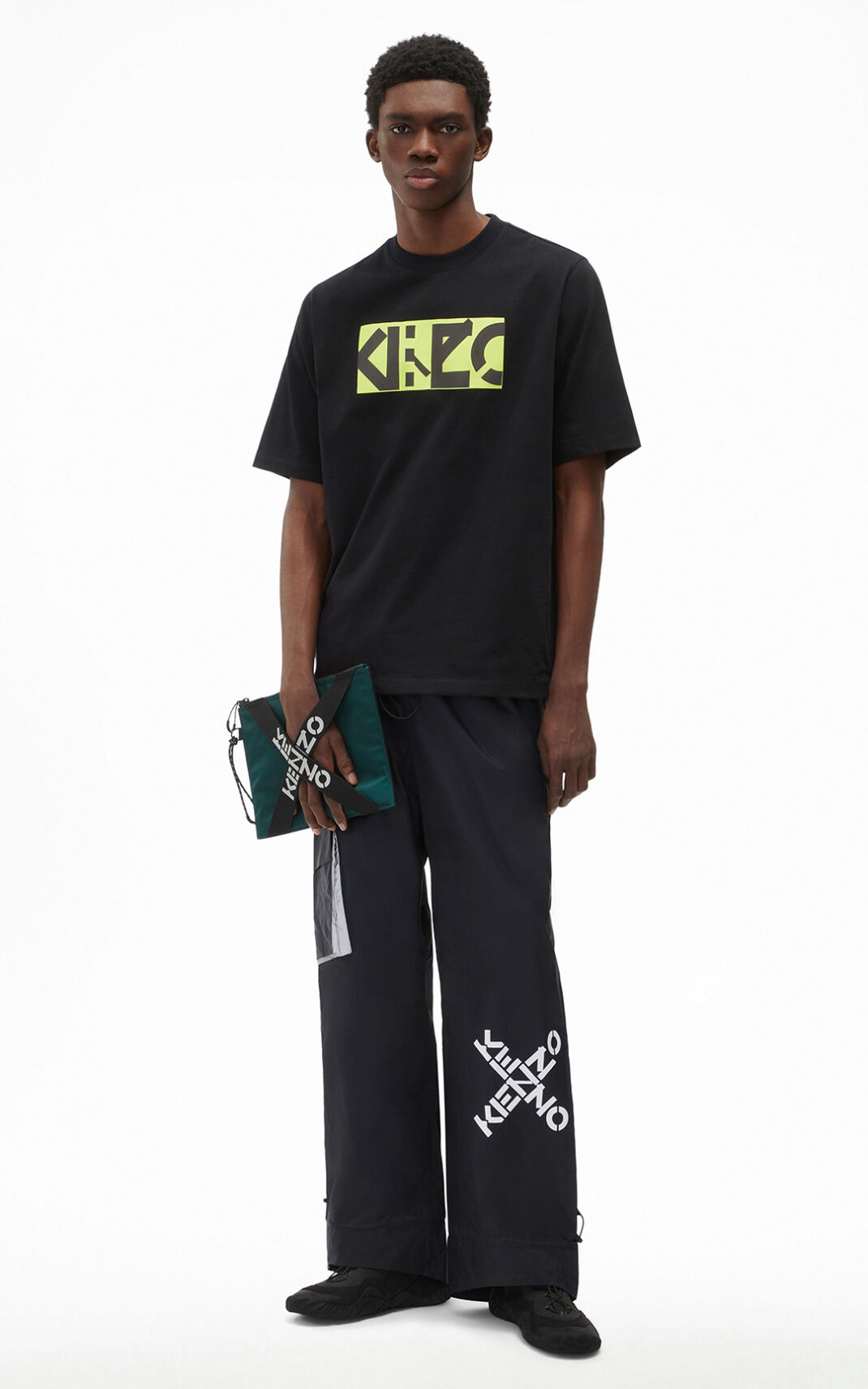 Kenzo Oversize Sport Box T-shirts Herre - Sort DK-226730